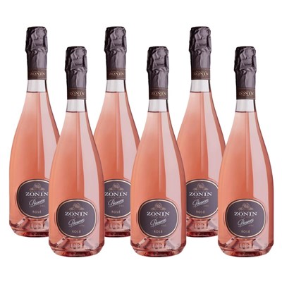 Crate of 6 Zonin Rose Prosecco D.O.C 75cl Prosecco